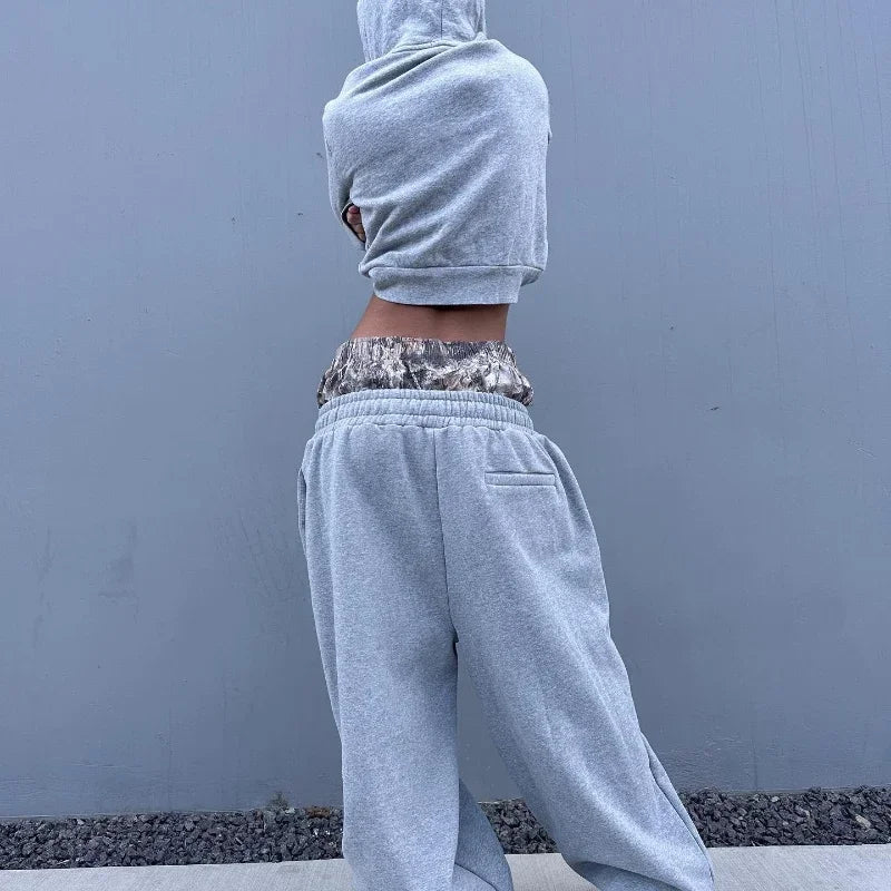 DOUBLE WAIST BAGGY JOGGER