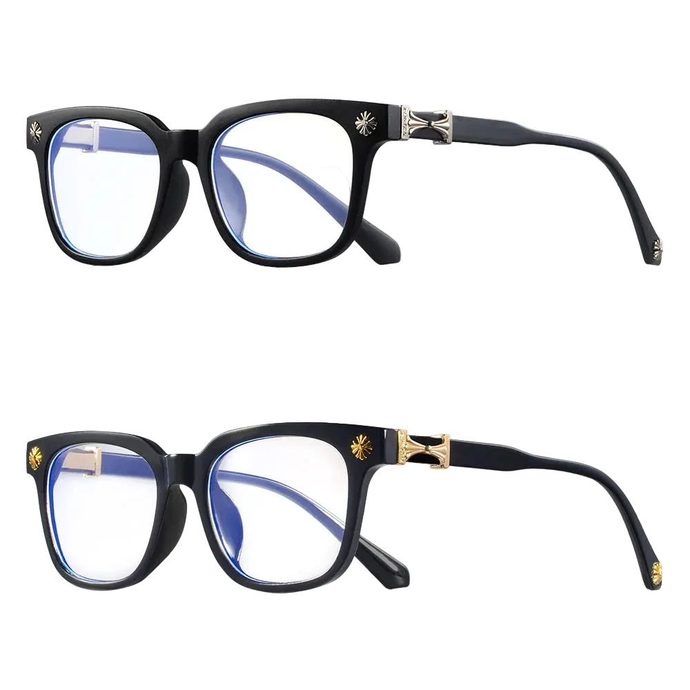 2PCS CHROME GLASSES