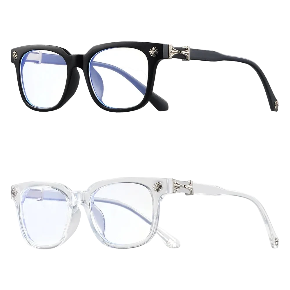 2PCS CHROME GLASSES