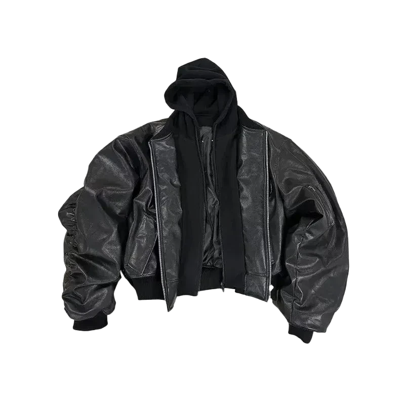 ANTAGONIST LEATHER BOMBER