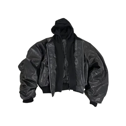 ANTAGONIST LEATHER BOMBER