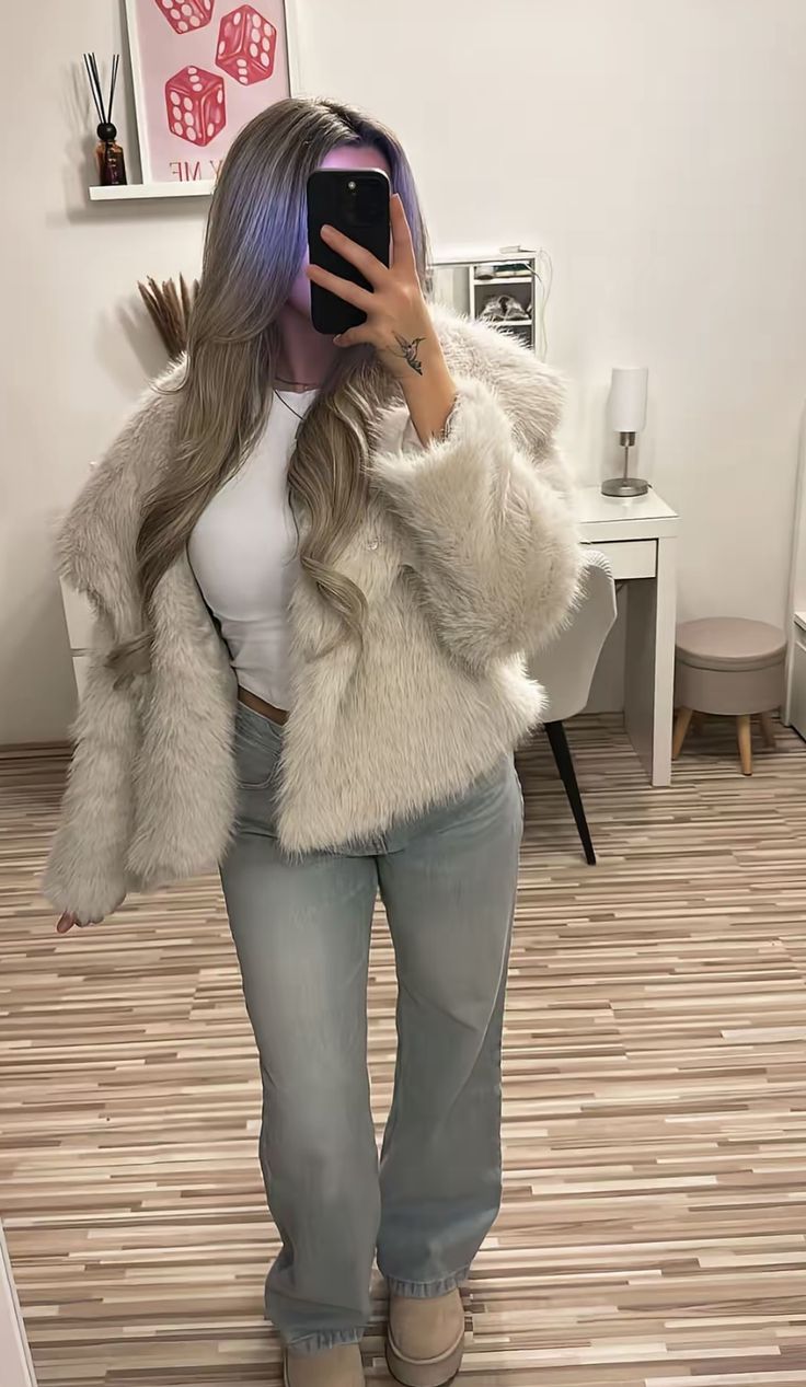 VIRAL FAUX FUR JACKET
